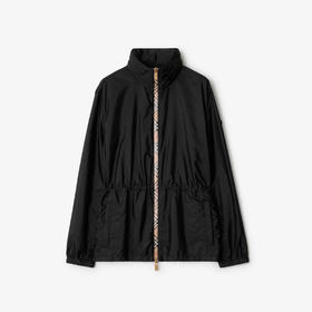 BURBERRY 巴宝莉 女士马术骑士徽标贴片短款尼龙外套 黑色 8110309 A1189