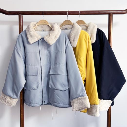 壁虎瑜伽【2601SY473】韩版羊羔毛绒加厚外套【5天发货】 商品图3