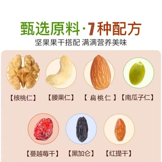 每日坚果礼盒 | 39.9/箱！足足30包核桃仁/腰果/扁桃仁/黑加仑/蔓越莓/南瓜子仁/红提干 原生态 营养健康一步到位 商品图2