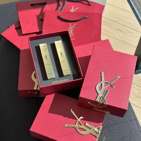 新年节日礼物！圣罗兰浮雕小金条口红两件套礼盒，送礼自留天花板