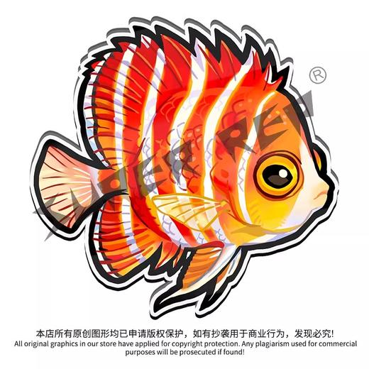 冰箱贴 鱼② 海水鱼观赏鱼主题 磁吸 Q版 卡通 水族鱼海洋鱼 周边文创 super rep超爬正版【48小时发货】 商品图3