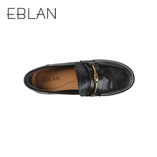 【上新】伊伴2026春季增高厚底经典百搭通勤乐福鞋厚底乐福鞋B26137136 商品图2