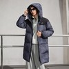 波司登25新款中长款羽绒服男女同款时尚百搭运动风连帽中戏大被子 商品缩略图0
