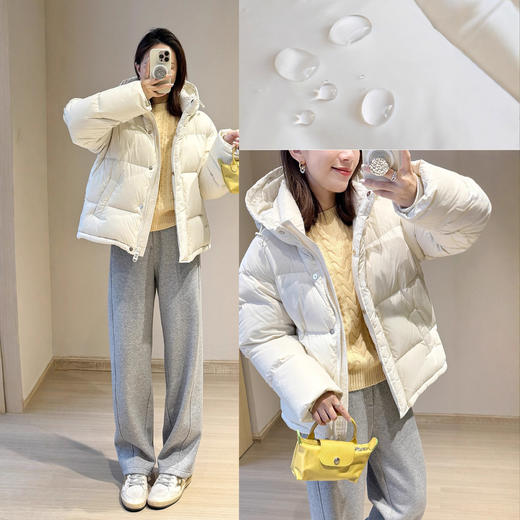 95绒！厚绒羽绒服~2026三防保暖连帽加厚外套简约全能搭羽绒衣！ 商品图1