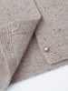 浅燕麦色杂点针织两件套 圆领短款开衫 + 过膝长裙温柔气质通勤显瘦秋冬软糯休闲套装 商品缩略图3