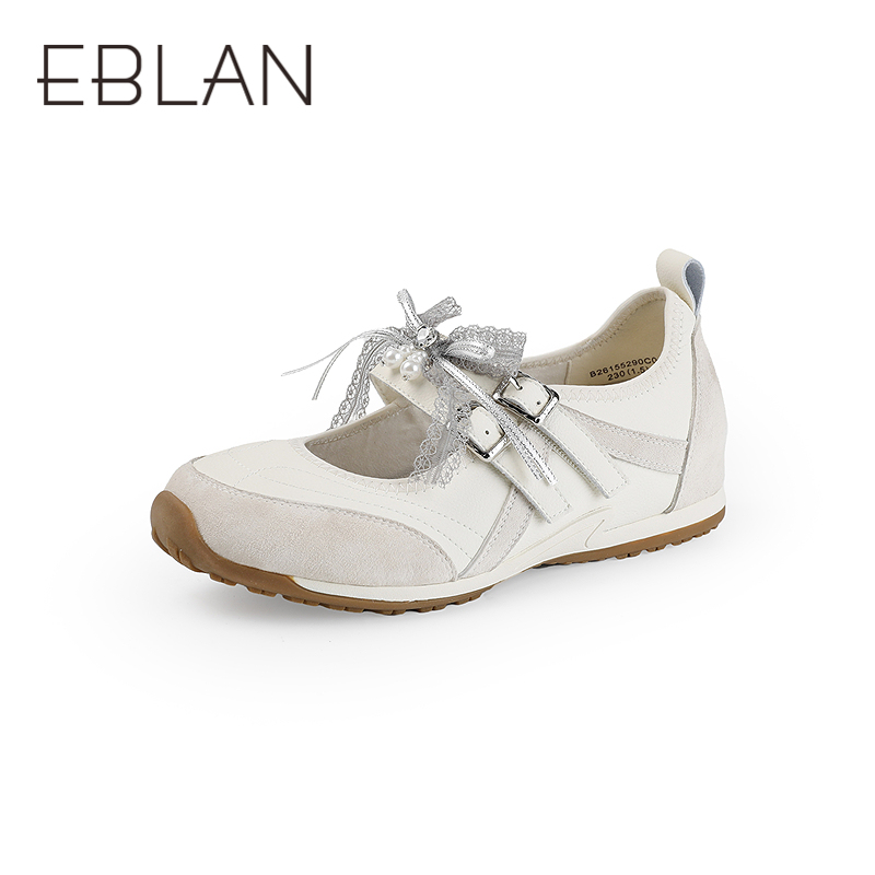 【上新】伊伴2026春季运动芭蕾舞鞋玛丽珍舒适平底休闲玛丽珍B26155290