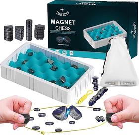 美国 STAR-TOYS 40枚磁铁磁棋盒套装 新型多人磁铁棋盘游戏