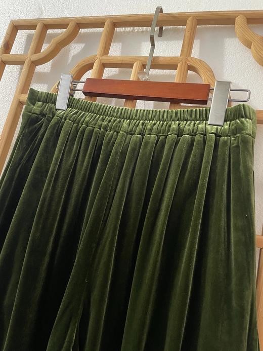 「断码清仓」精品新中式国风汉服元素V领上衣百褶长裙通勤两件套 L码  ZFYY299 商品图9