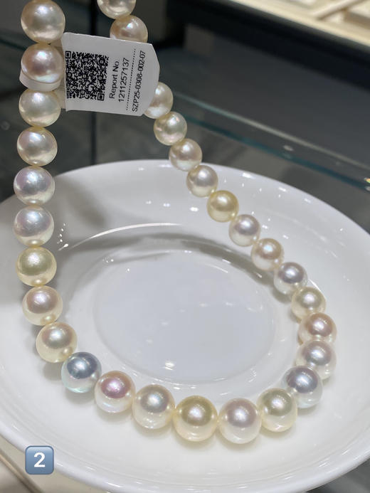 【私席真珠·新年盛选】极光 AKOYA珠王糖果珠链 圆 微瑕 珠光超亮 商品图3