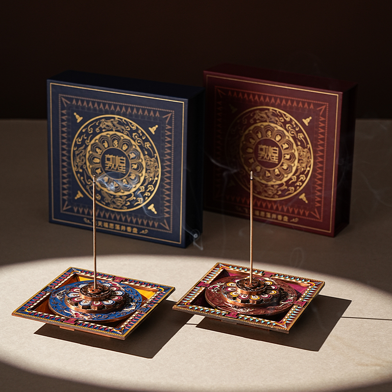 敦煌研究院 【敦煌飞天福愿藻井香盘】 线香室内香插博物馆文创香盘