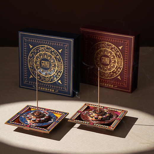 敦煌研究院 【敦煌飞天福愿藻井香盘】 线香室内香插博物馆文创香盘 商品图0