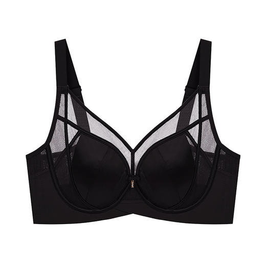 【超美新品❗️桑蚕丝莫代尔蕾丝内衣】17种氨基酸，就像給胸部數上“液体面膜"，零感•无痕•滋养！7A级女薄D杯大胸显小调整型上托聚拢防下垂大码文胸胖mm文胸套装新年马年本命年 商品图4