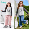 迪士尼（Disney）女童长袖T恤甜美运动休闲撞色7A级抗菌插肩袖2026春季新款上衣ZD1FS034 商品缩略图2
