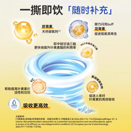 【3条尝鲜装】护眼抗疲劳乐奔拓每日完胜专利蓝莓叶黄素酯饮儿童青少年成人花青素 商品图3