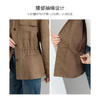 「高货xg」全新升级【铂金会员339/天猫459/差价120】(10738)洛诗琳2026春季新款老钱风立领系带收腰亚麻工装夹克外套 商品缩略图3