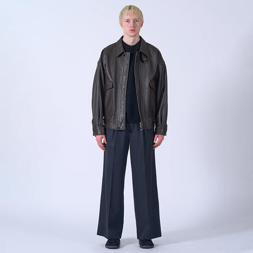 YOKE Leather Flight Jacket A-2牛皮军事飞行夹克 商品图1