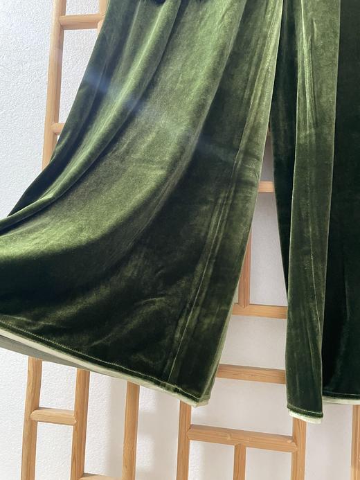 「断码清仓」精品新中式国风汉服元素V领上衣百褶长裙通勤两件套 L码  ZFYY299 商品图5