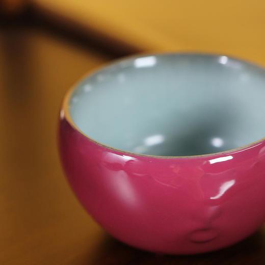 问鼎官窑南官乙巳战鼓杯（胭脂红） 商品图2