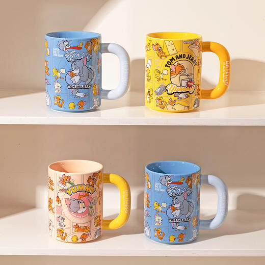 摩登主妇猫和老鼠釉下彩马克杯陶瓷喝水杯生日礼物早餐杯咖啡杯子 商品图4