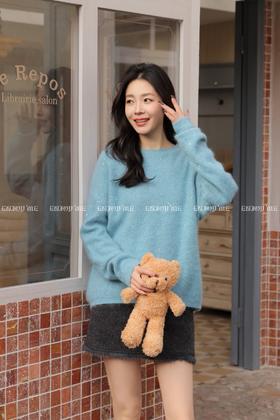 【门店同款】ENJOY冬季“暖冬知性”羊绒拉毛珠片针织上衣 168897579