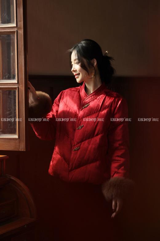 【门店同款】ENJOY冬季“烟火漫春”丹华未央中式羽绒外套 168995911 商品图4