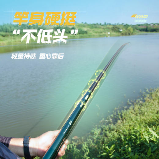 佳钓尼长风炮竿传统钓超轻超硬大炮杆打窝竿钓鱼适用 商品图3