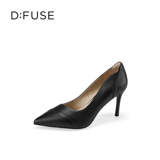 Dfuse迪芙斯2026春季新款尖头软边柔软羊皮通勤单鞋细高跟鞋女鞋DFE1111003 商品图8