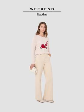 2FWeekend MaxMara 26女装羊绒圆领毛衣吊牌价5000元