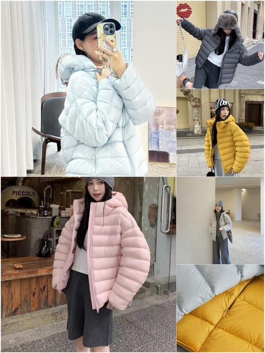 轻盈超柔90白鸭绒泡芙排骨羽绒服|显瘦防风不臃肿 商品图0