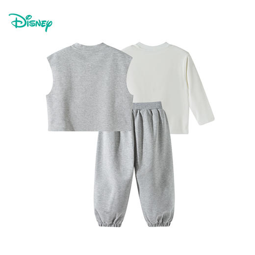 迪士尼（Disney）童装男童T恤套装T恤马甲卫裤休闲运动韩系三件套2026春季新款套装ZD1FT007 商品图5