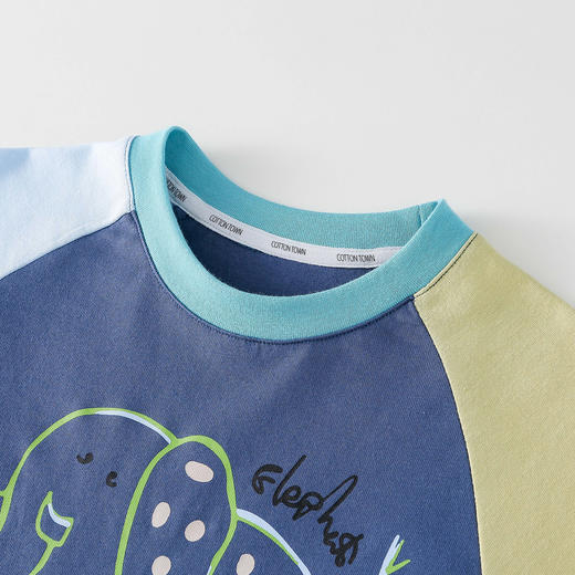 【10A抗菌纯棉】棉花堂涂鸦动物长袖童装T恤-FA61007 商品图8