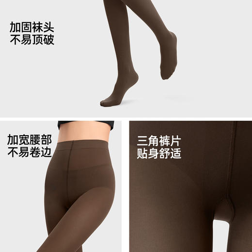 【小野和子千金连裤袜】 贵感天鹅绒 保暖锁温不怕冻 商品图4