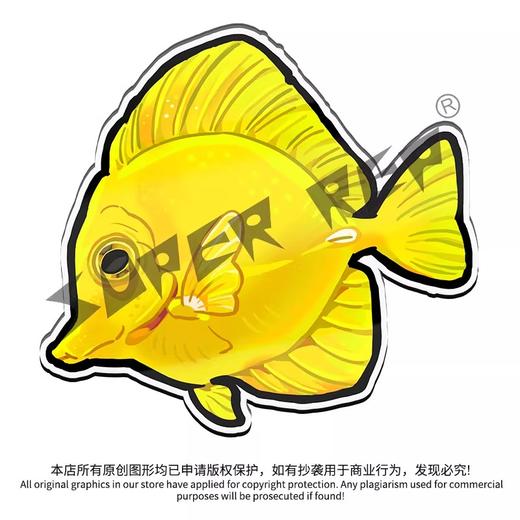 冰箱贴 鱼② 海水鱼观赏鱼主题 磁吸 Q版 卡通 水族鱼海洋鱼 周边文创 super rep超爬正版【48小时发货】 商品图6