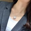 【私席真珠·新年盛宴】18K金镶钻白珍珠吊坠，13-14mm珠 商品缩略图2