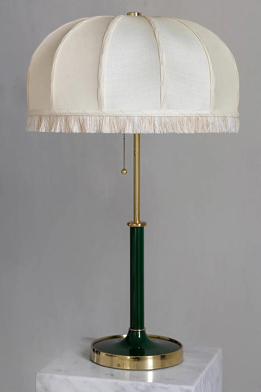 伽罗 JALO 皇冠灯罩古典黄铜台灯 商品图2