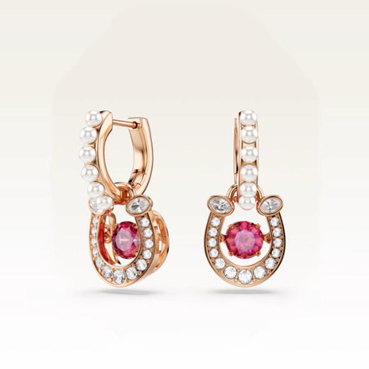 春日限定【抢先购】Symbolica施华洛世奇施家"红"运马蹄耳环配饰本命年送礼（5736979 "红"运马蹄耳环） 商品图5