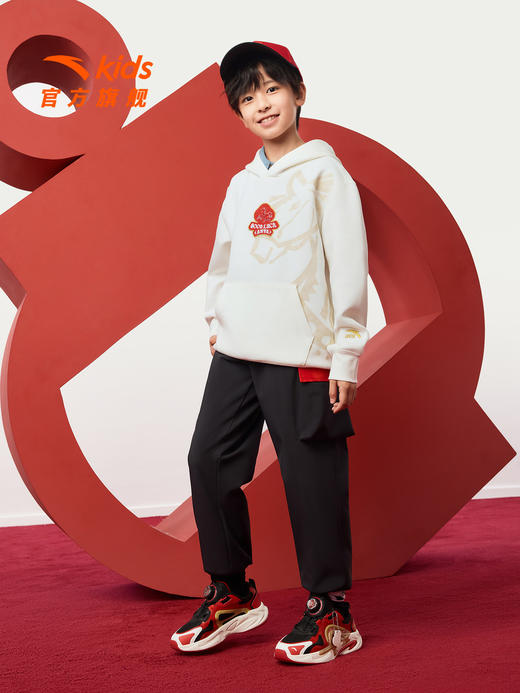 【新年软壳】安踏儿童装男童加绒裤子2026新款拜年衣服工装运动裤352618504 商品图3