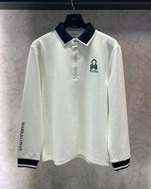 新款男款同款磨毛加厚长袖上衣来了！这种polo衫是最实穿的，不需要太花哨的设计，质感和细节到位了，随便一穿就很出众！！ 商品图2