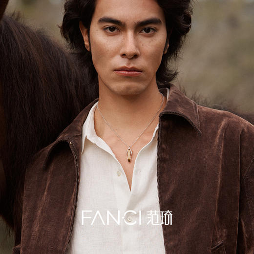 Fanci范琦 马首系列以梦为马项链虎眼石小众轻奢新年送男生日礼物 商品图3
