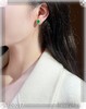 玻璃种艳绿蛋面耳钉【5303012】具体价格微信咨询 商品缩略图4