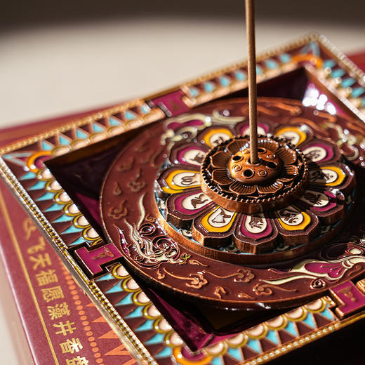 敦煌研究院 【敦煌飞天福愿藻井香盘】 线香室内香插博物馆文创香盘 商品图6