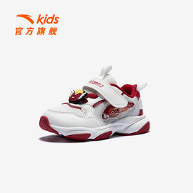 喵喵鞋新年款安踏儿童女婴童休闲鞋2026年上新款女宝宝二段稳步鞋322610012