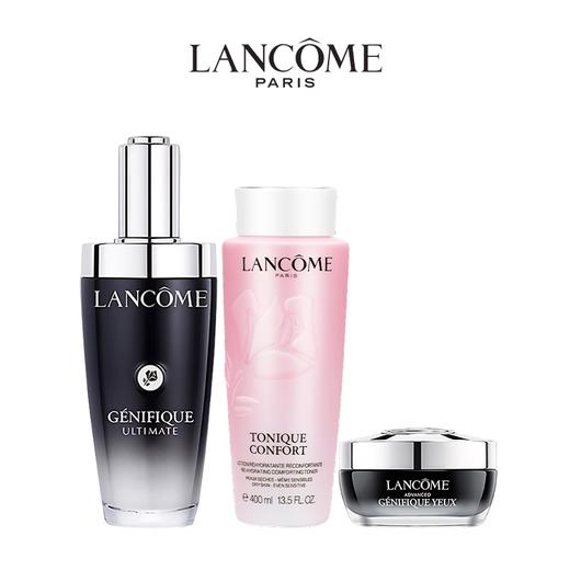 【1210跨境仓发货】Lancome兰蔻新版三件套 小黑瓶精华100ml+小黑瓶眼霜15ml+新版粉水400ml 商品图0