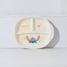 雅诚德迪士尼史迪仔10英寸炫彩潮乐三格盘