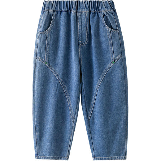 棉花堂春款潮酷分割百搭牛仔童装裤-FD61105 商品图11