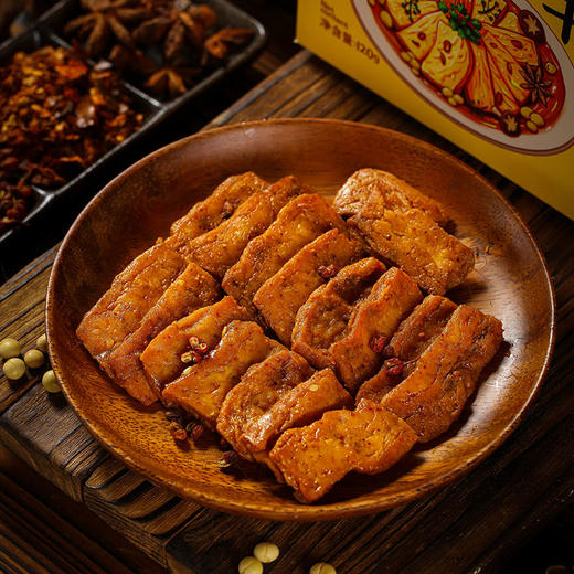 云南石屏非遗豆腐干 （120g/盒）豆香浓郁，蓬松柔韧，行走的植物蛋白 商品图3