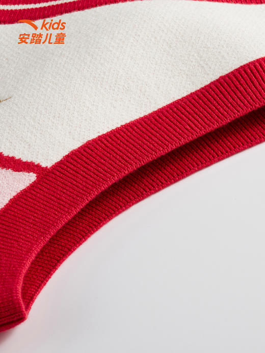 安踏儿童26新款马年限定新年款两件套套头衫可爱百搭时尚舒适亲肤362618613 商品图3