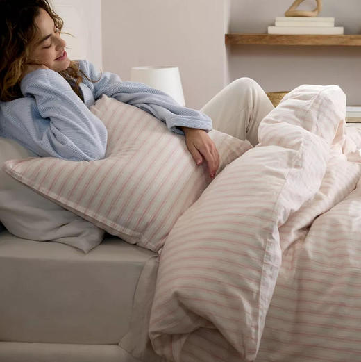 凯喜雅麻棉条纹四件套 商品图3