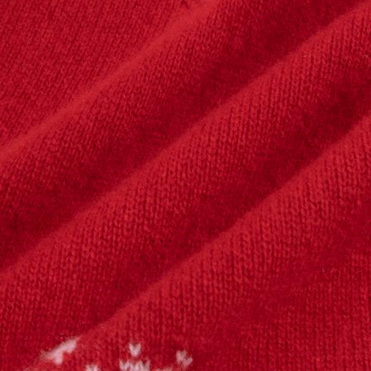 100%羊毛 年年有余幸运红色温暖羊毛毛衣  A-5752 商品图6
