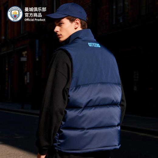 【官方正版】曼城俱乐部 | 深蓝棉马甲秋冬轻便保暖外套 商品图4